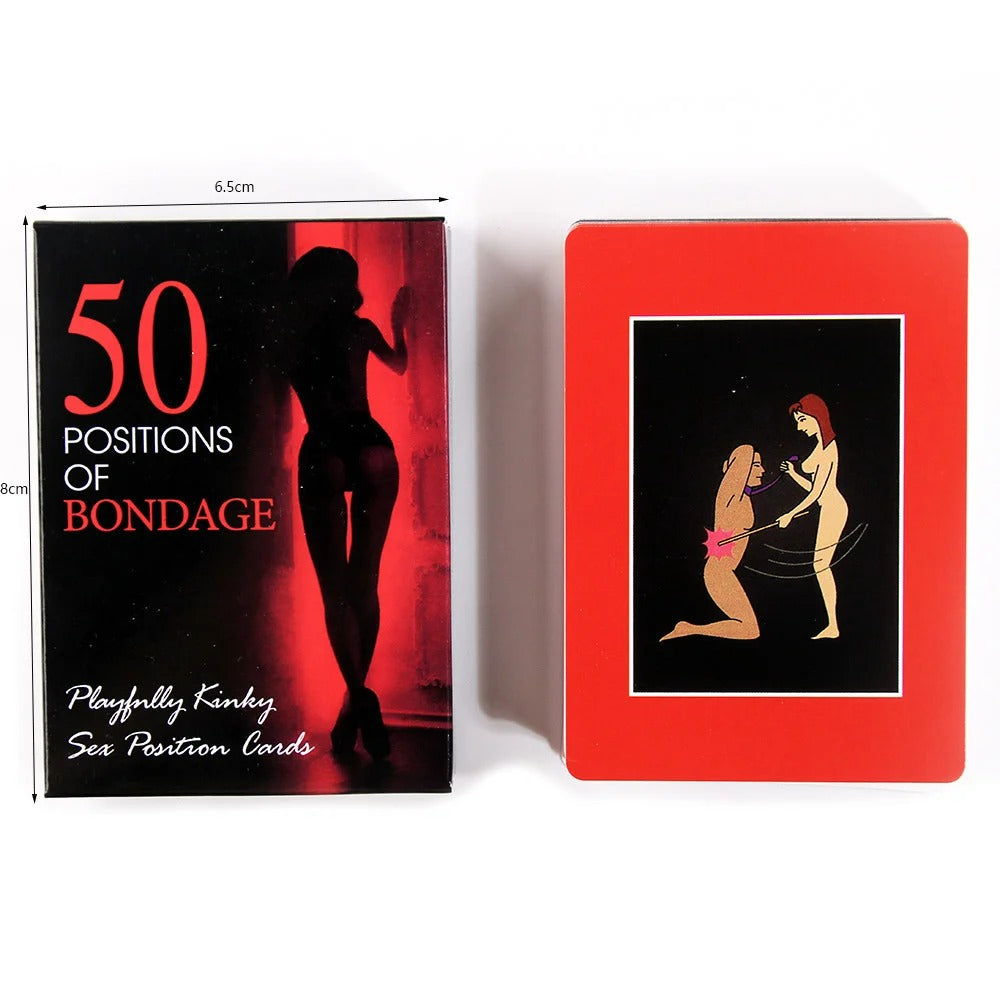 Pleasure 50 Positions of Bondage: Playfully Kinky Intimacy Position Card Game