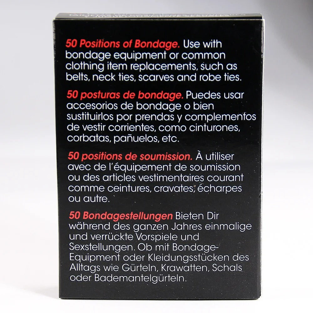 Pleasure 50 Positions of Bondage: Playfully Kinky Intimacy Position Card Game