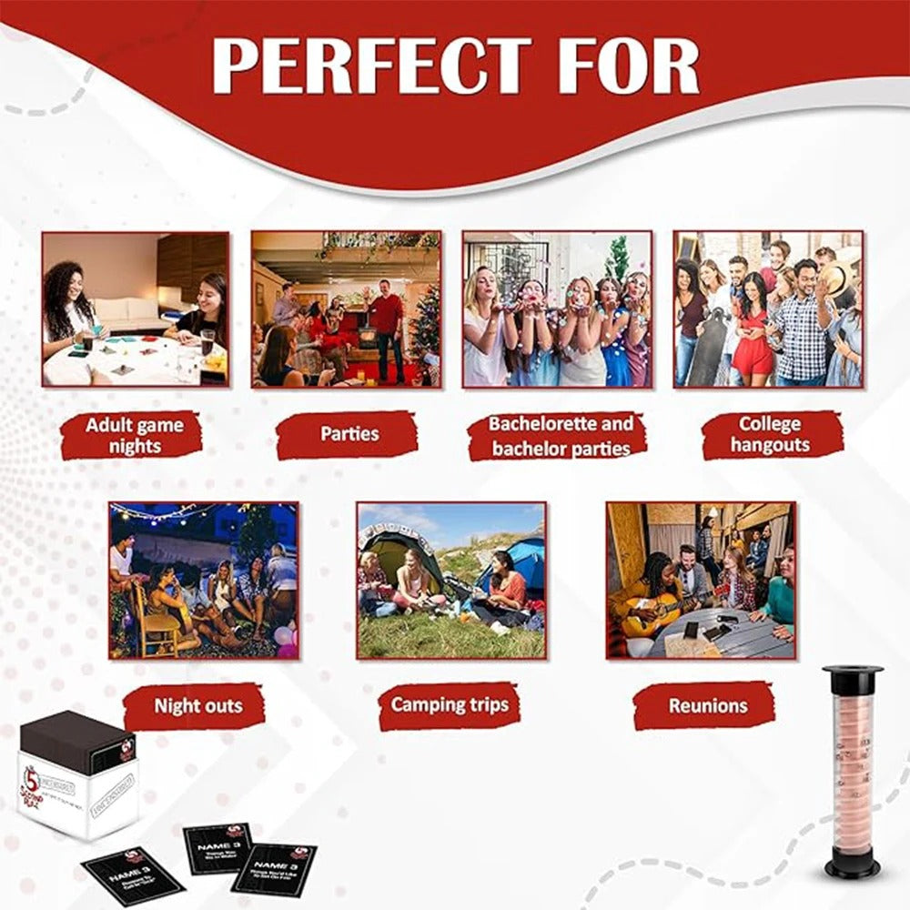 5 Second Rule Uncensored Card Game - Just Spit It Out! Or Not