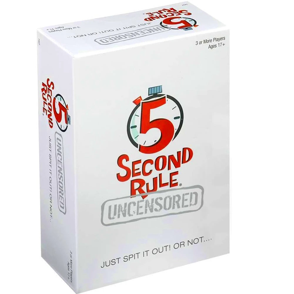 5 Second Rule Uncensored Card Game - Just Spit It Out! Or Not