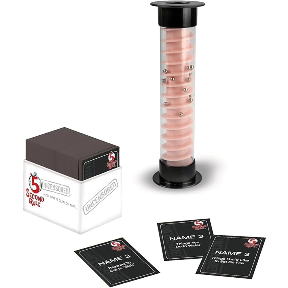 5 Second Rule Uncensored Card Game - Just Spit It Out! Or Not