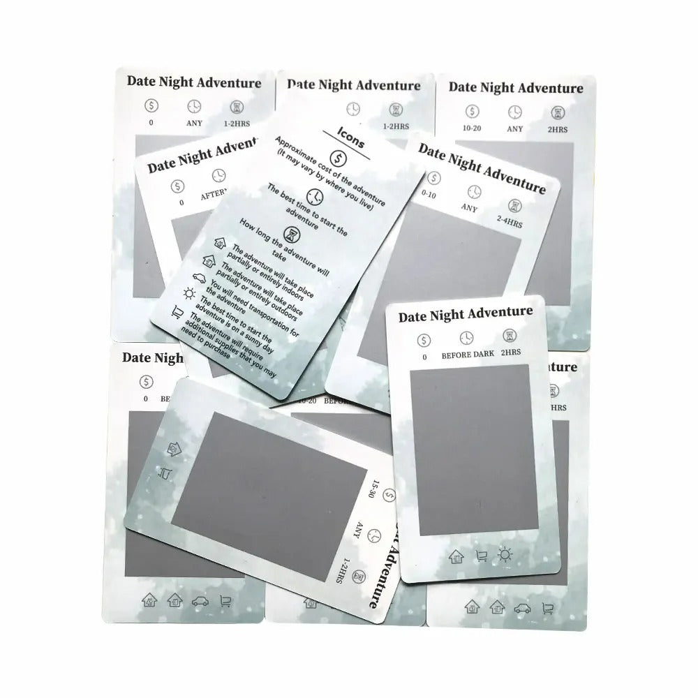 Date Night Adventure - Scratch Off Cards Game, Romantic Couples Gift
