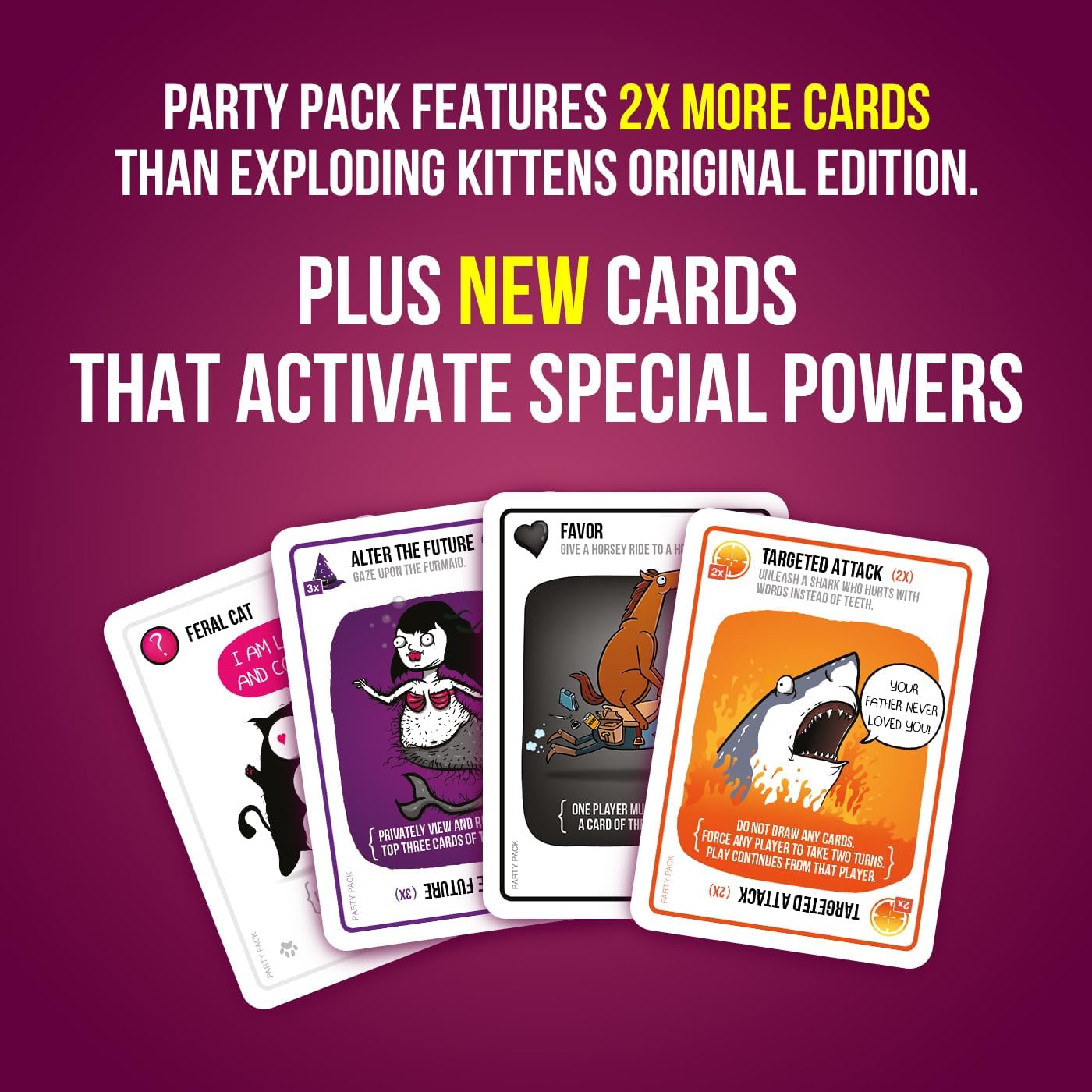 Exploding Kittens Party Pack Card Game for Adults Teens & Kids