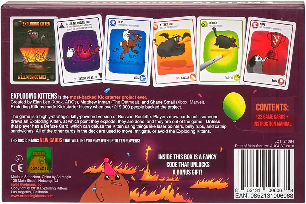 Exploding Kittens Party Pack Card Game for Adults Teens & Kids