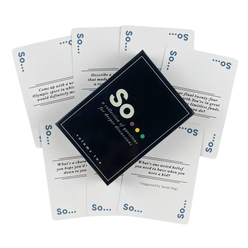 So Cards Conversation Starter - Questions Card Game for Adults