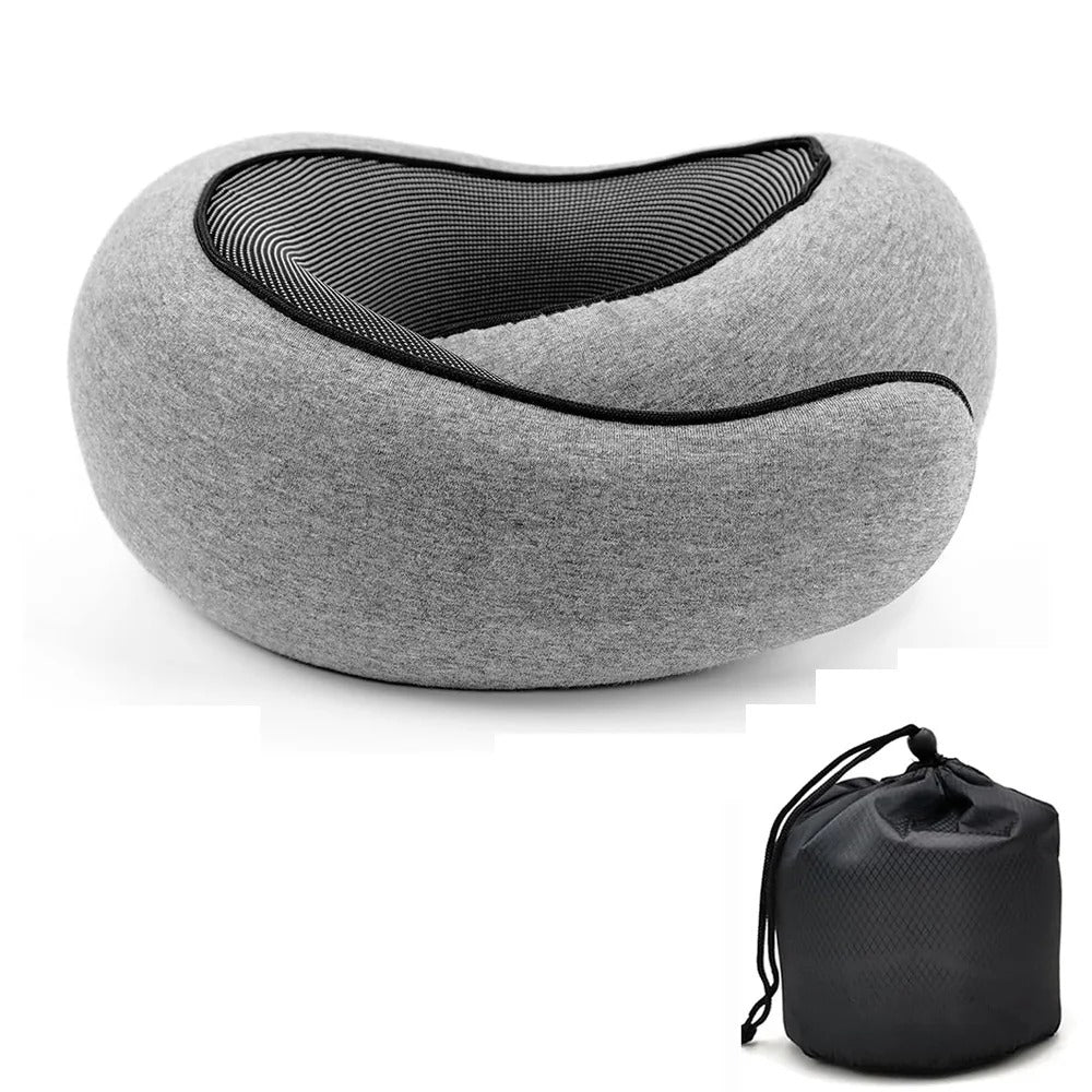 Travel Neck Pillow – Snail Style Memory Foam U-Shaped Pillow