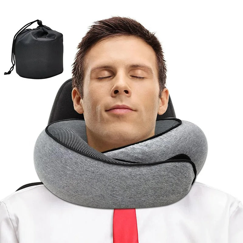 Travel Neck Pillow – Snail Style Memory Foam U-Shaped Pillow