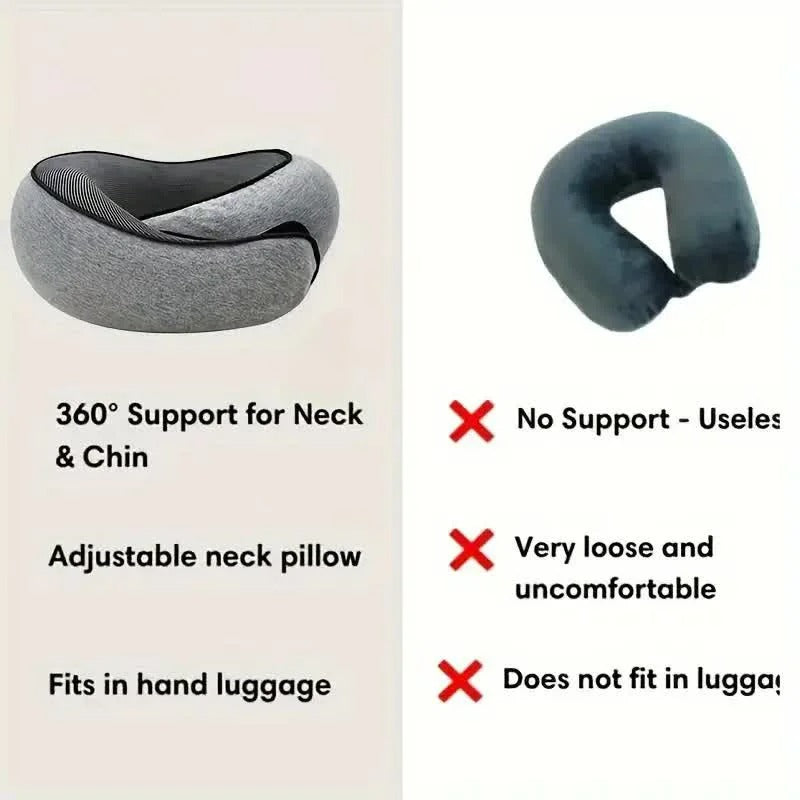 Travel Neck Pillow – Snail Style Memory Foam U-Shaped Pillow